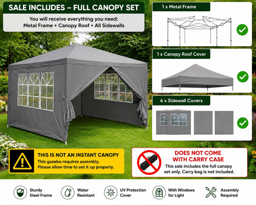 Neo 3x3m gazebo light weight - neo,