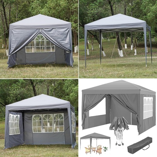 Pop gazebo with sides - up,
