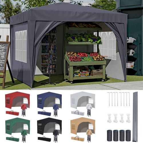 Birchtree pop gazebo 3x3m - up,