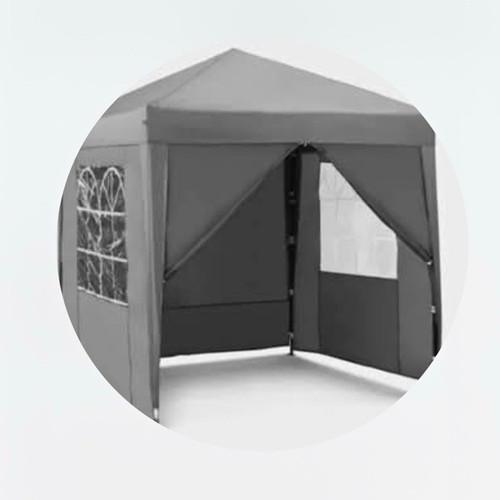 Grey garden marquee gazebo - garden,