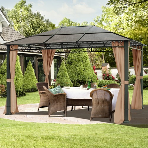 3x4 garden gazebo hard top - 3x4,